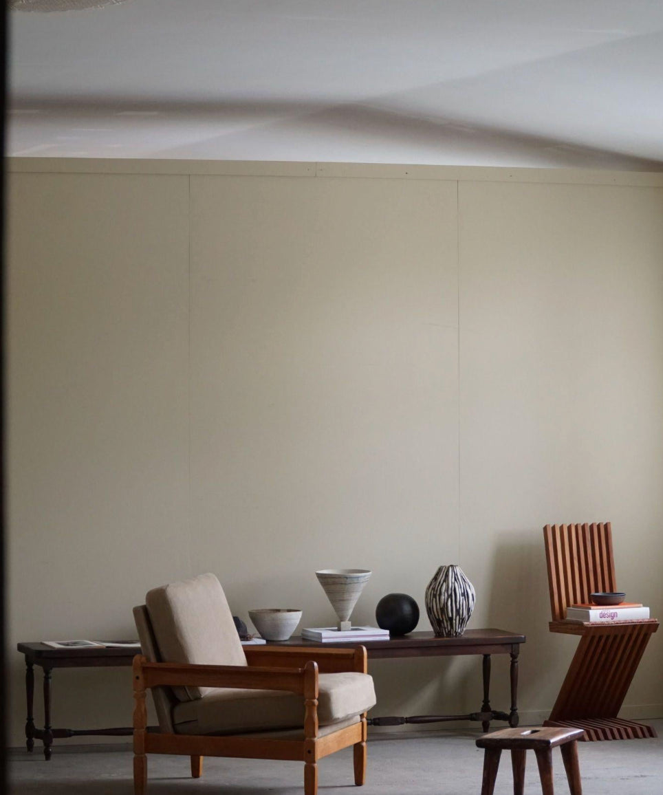 Set_of_2_Lounge_Chairs_in_Oak_&_Linen,_Henning_Kjærnulf,_Danish_Modern,_1960s