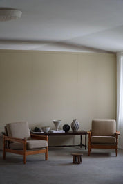 Set_of_2_Lounge_Chairs_in_Oak_&_Linen,_Henning_Kjærnulf,_Danish_Modern,_1960s