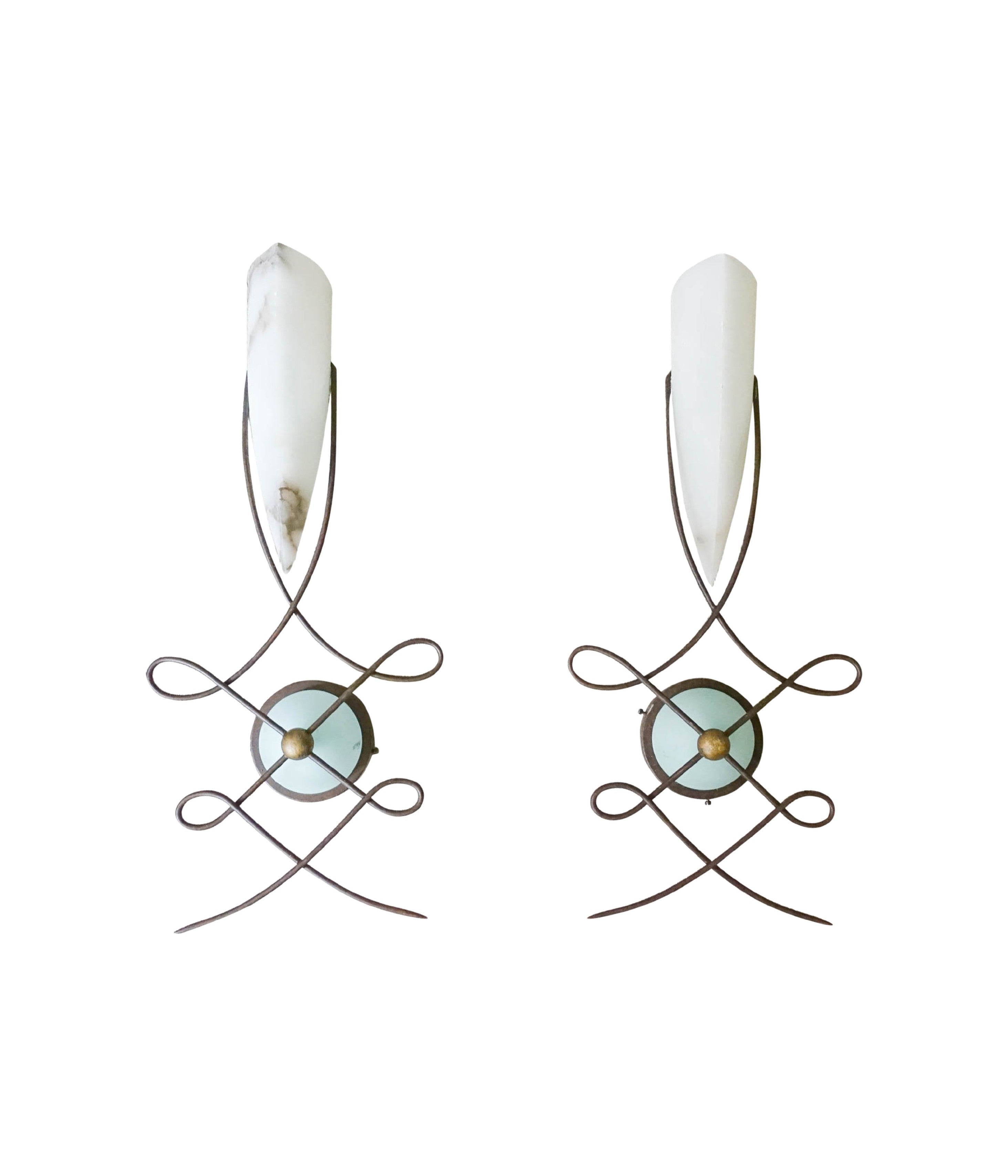 Set_of_2_Louvre_Wall_Sconces_by_Terzani,_Postmodern_Lighting,_1980s,_Italy