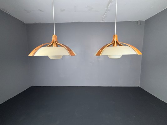 Set_of_2_Mid-Century_Space_Age_Layered_Walnut_Model_328_Pendants_from_Temde,_1960s