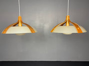Set_of_2_Mid-Century_Space_Age_Layered_Walnut_Model_328_Pendants_from_Temde,_1960s
