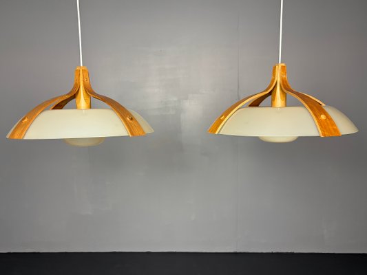 Set_of_2_Mid-Century_Space_Age_Layered_Walnut_Model_328_Pendants_from_Temde,_1960s