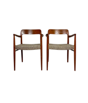 Set_of_2_Model_56_Teak_Dining_Chairs_by_Niels_Otto_Møller_for_J.L._Møller,_Fabric_Upholstery,_Denmark,_1950s