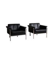 Set_of_2_Model_6912_Lounge_Chairs_by_Horst_Brüning_for_Kill_International,_Black_Leather,_Germany,_1967