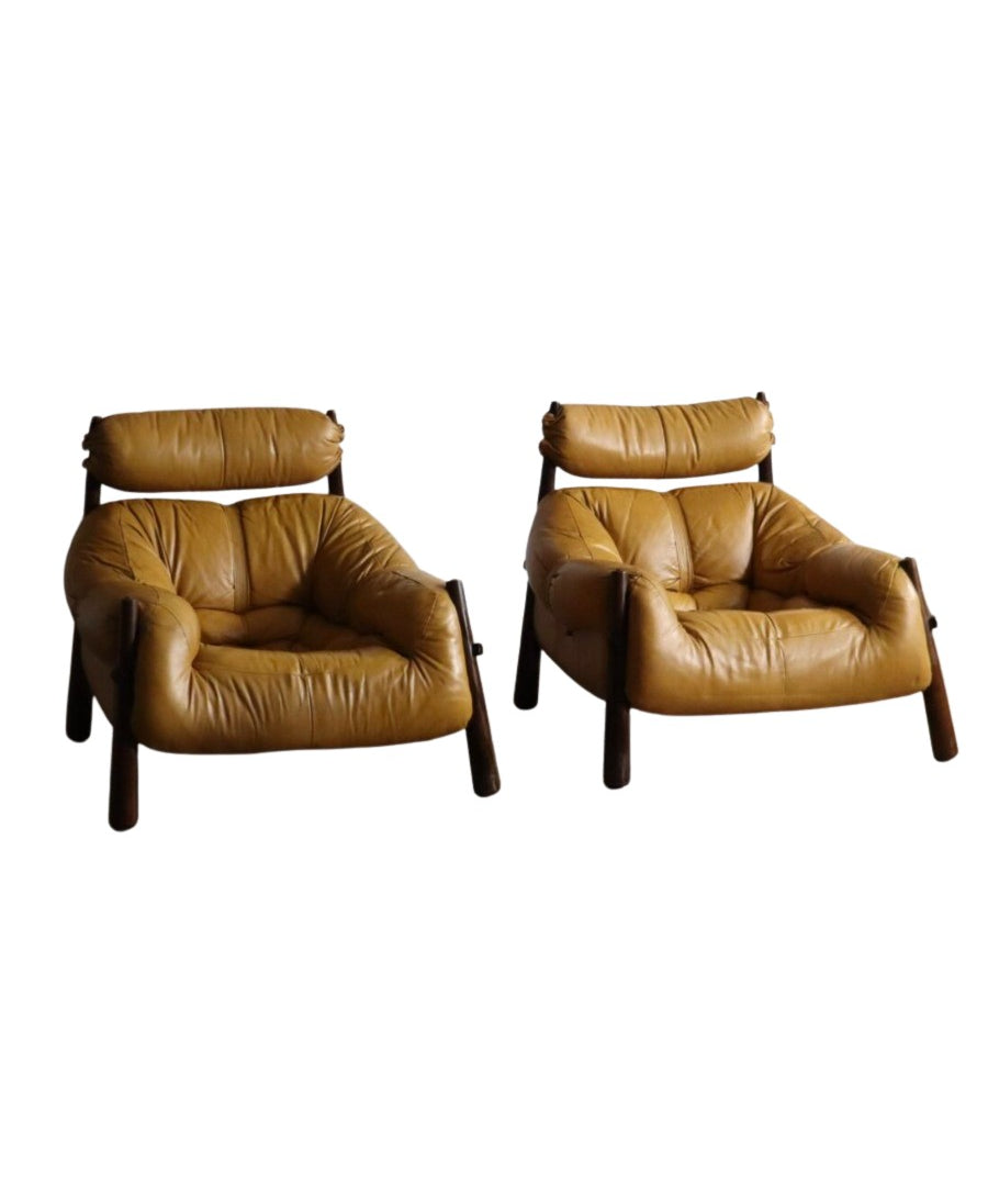 Set_of_2_MP-81_Lounge_Chairs_by_Percival_Lafer_in_Yellow_Leather_from_1970s_Brazil