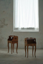 Set_of_2_Nightstands_in_Nutwood_in_Danish_Modern,_1940s