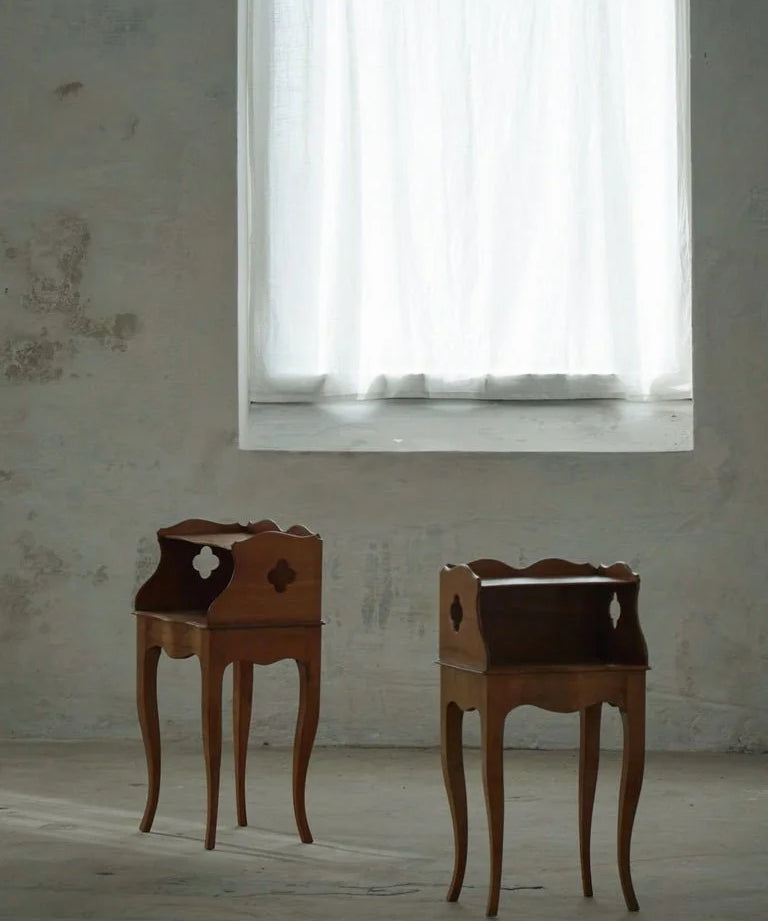 Set_of_2_Nightstands_in_Nutwood_in_Danish_Modern,_1940s