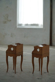 Set_of_2_Nightstands_in_Nutwood_in_Danish_Modern,_1940s