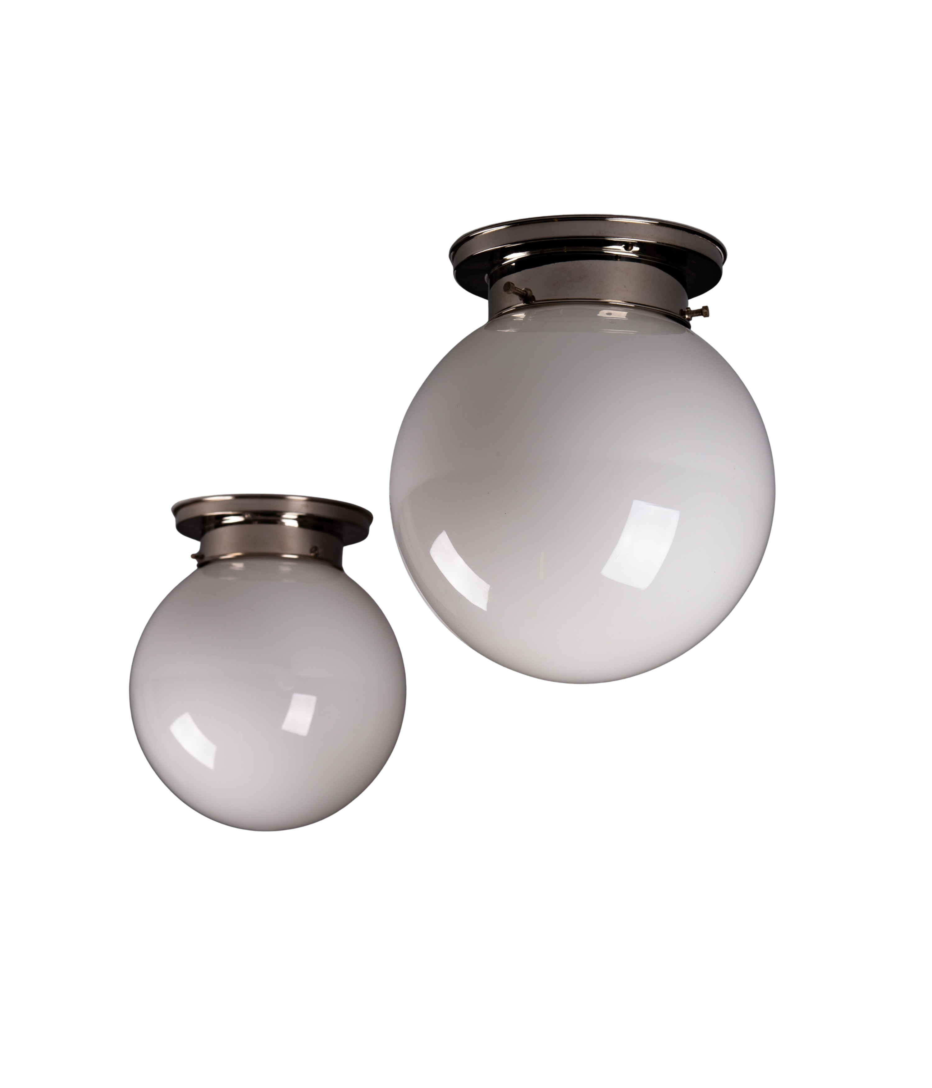 Set_of_2_Paavo_Tynell_Opaline_Glass_Sphere_Flush_Mount_Lamps,_1930s