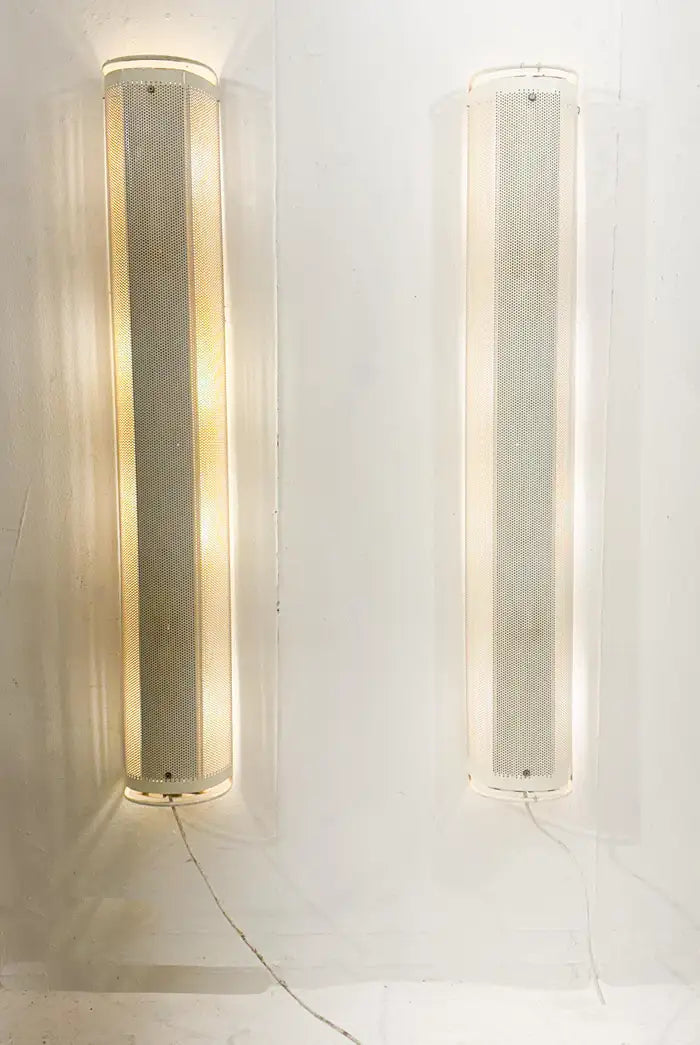 Set_of_2_Perforated_White_Metal_Wall_Sconces,_Postmodern_Design,_France_1980s
