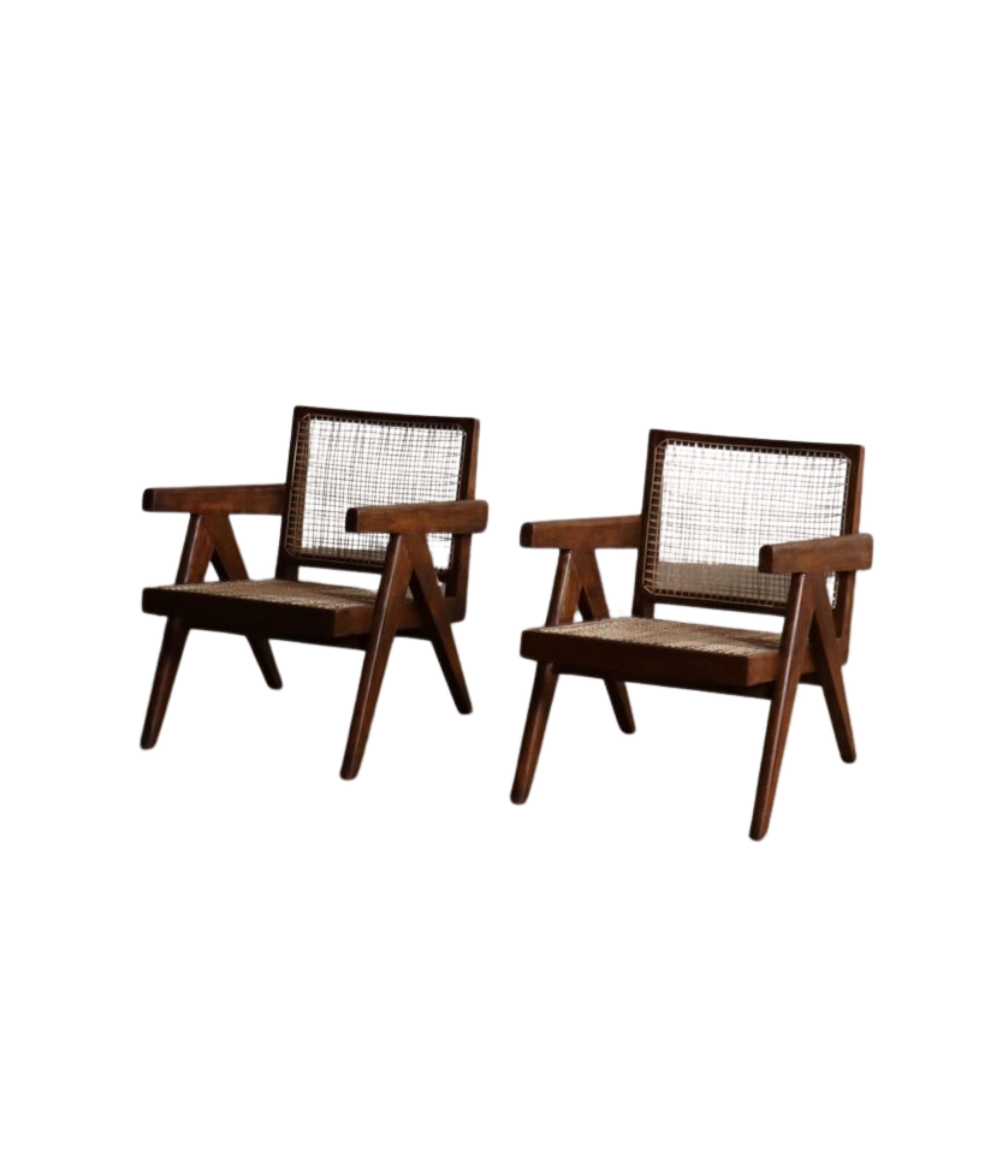 Set_of_2_Pierre_Jeanneret_PJ-SI-29-A_“Fauteuil_en_Teck”_Lounge_Chairs,_Chandigarh,_1955