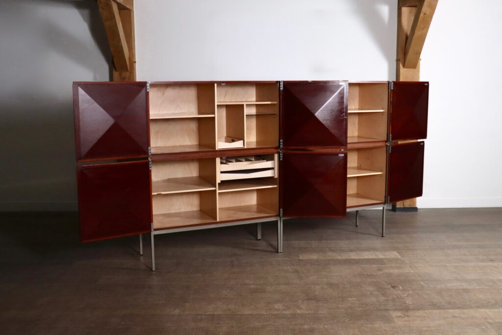 Set_of_2_Pointe_de_Diamant_Model_1307_Highboards_by_Antoine_Philippon_&_Jacqueline_Lecoq_for_Behr,_Germany,_1962