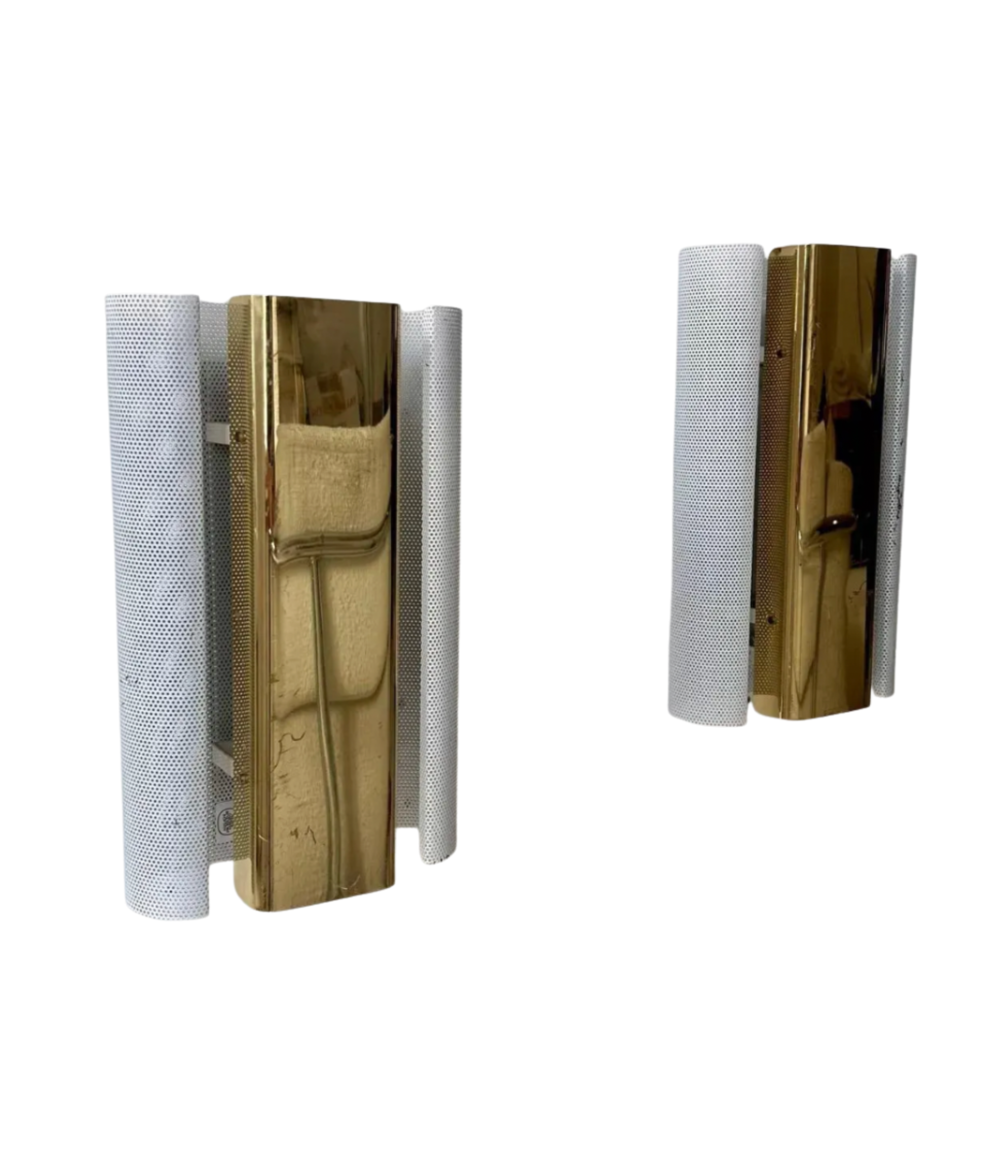 Set_of_2_Rare_Hans-Agne_Jakobsson_V451_Brass_Wall_Sconces,_Markaryd,_Sweden,_1980s
