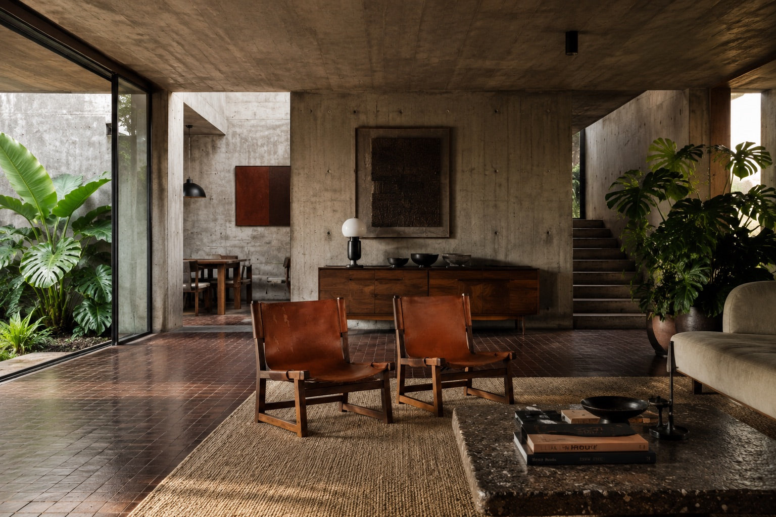 Set_of_2_Riaza_Lounge_Chairs_by_Paco_Muñoz_for_Darro_Gallery,_Cognac_Leather_Spanish_Modern,_1960s
