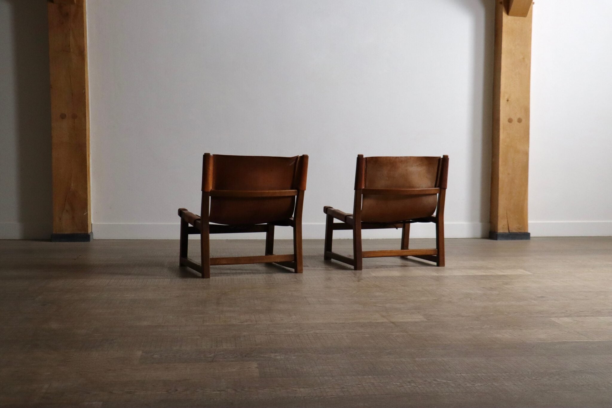Set_of_2_Riaza_Lounge_Chairs_by_Paco_Muñoz_for_Darro_Gallery,_Cognac_Leather_Spanish_Modern,_1960s