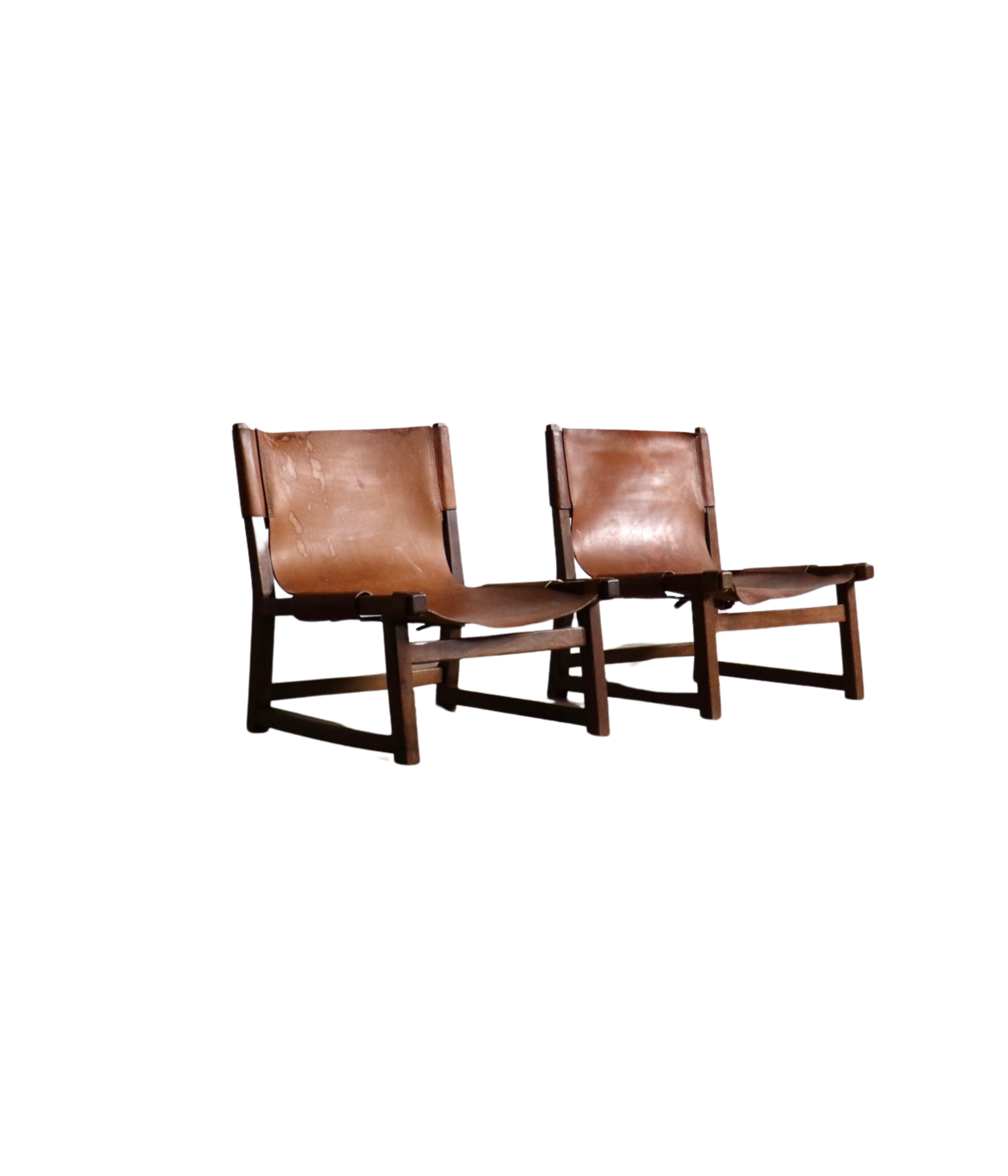 Set_of_2_Riaza_Lounge_Chairs_by_Paco_Muñoz_for_Darro_Gallery,_Cognac_Leather_Spanish_Modern,_1960s