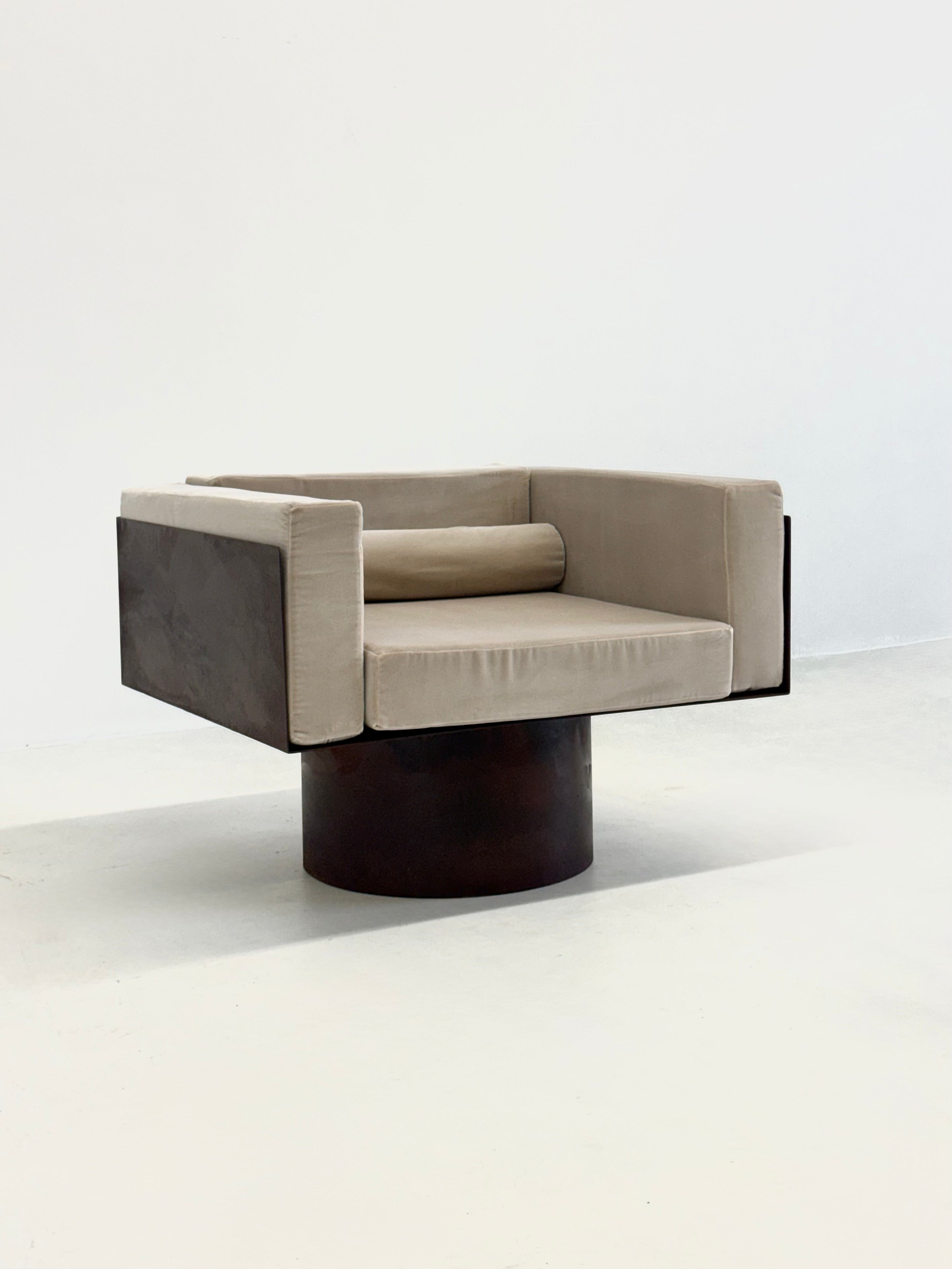 1970s_Brutalist_Velvet_Lounge_Chairs,_Italy