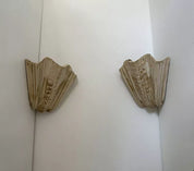 Set_of_2_Shell_Wall_Sconces_in_Patinated_Plaster,_France_1940s