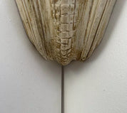Set_of_2_Shell_Wall_Sconces_in_Patinated_Plaster,_France_1940s