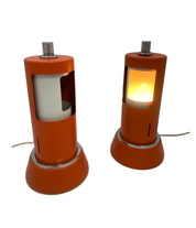 Set_of_2_Space_Age_Table_Lamps_in_Orange_Metal,_Italian_Modern_Design,_1970s