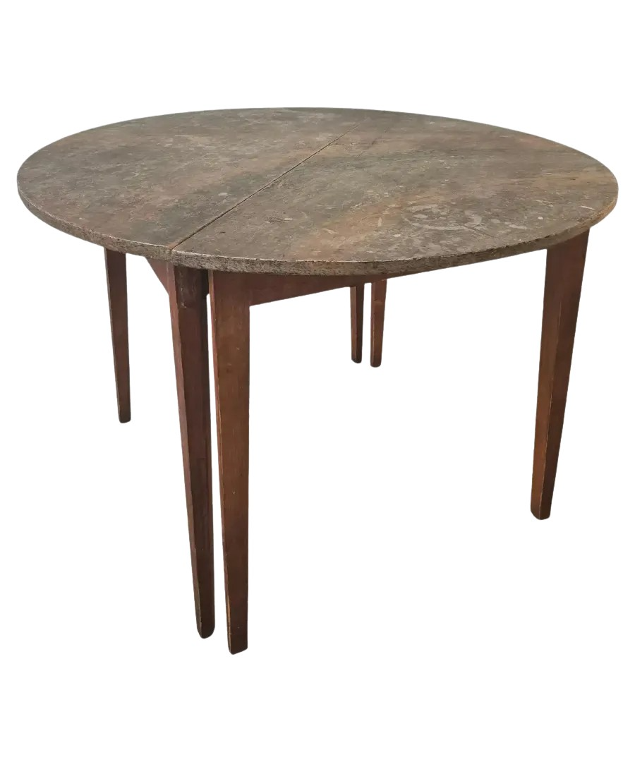 Set_of_2_Swedish_Allmoge_Demi_Lune_Tables_with_Marble_Tops,_Painted_Antique_Console_Tables,_1860s