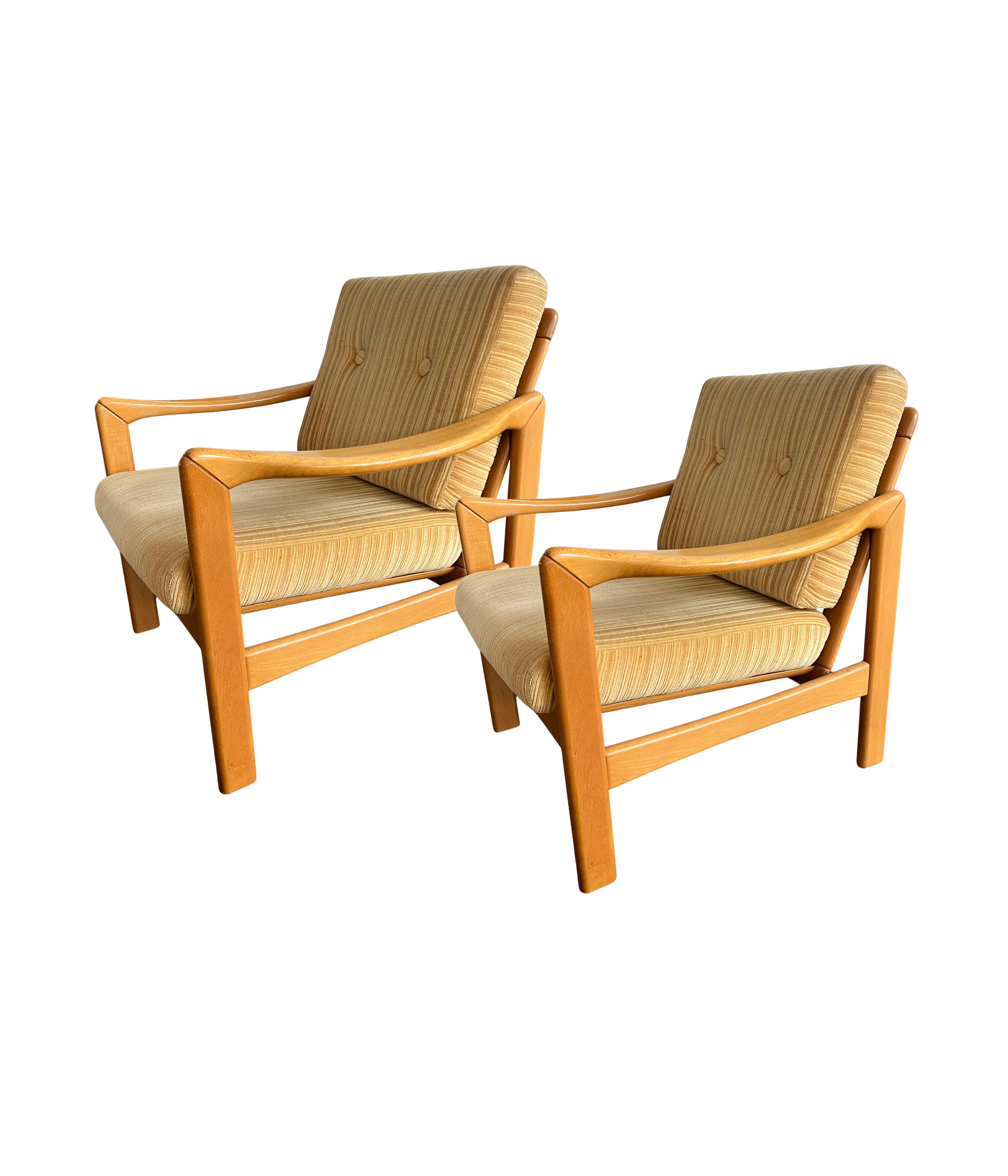 Set_of_2_Tella_Armchairs_by_Walter_Knoll_in_Yellow_Corduroy,_Germany_1950s–1960s