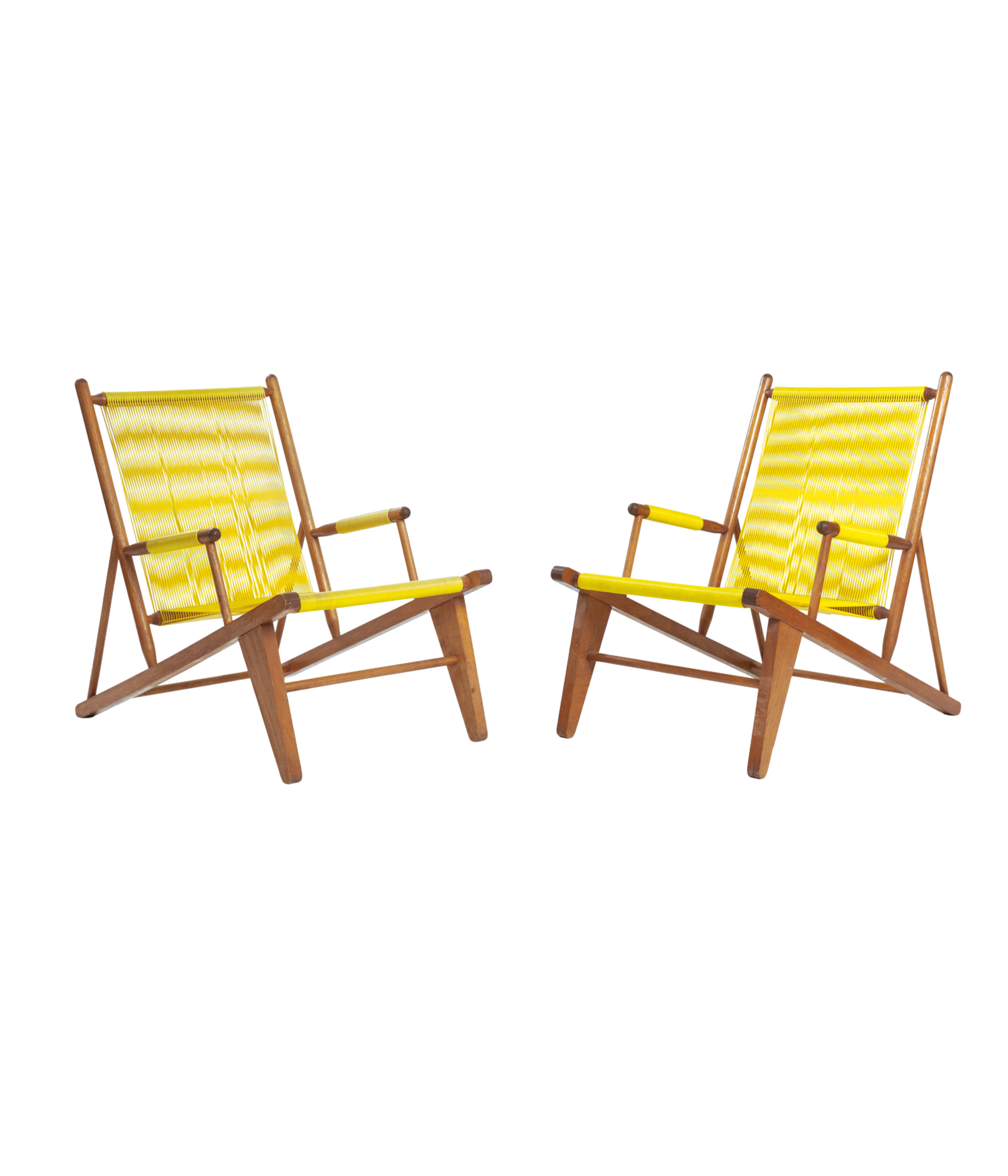 Set_of_2_Yellow_Spaghetti_Lounge_Chairs_in_Beechwood,_Mid_Century_Modern_Cord_Chairs,_1950s_1960s