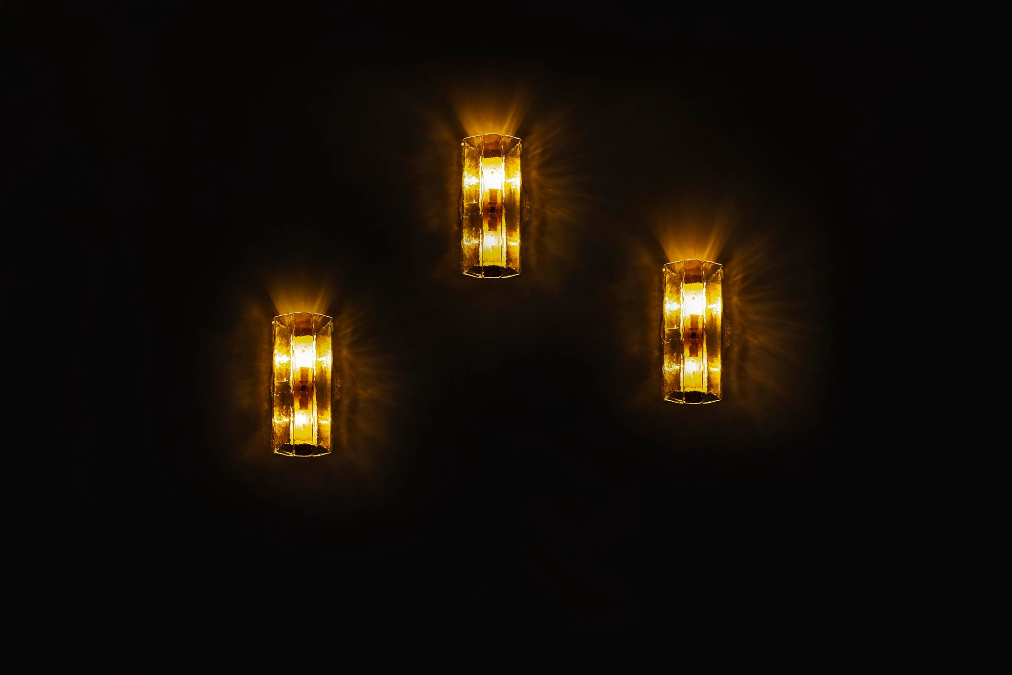 Set_of_3_Amber-colored_Carlo_Nason_Wall_Lamps_for_Mazzega,_Italy_1970s