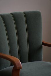 Set_of_3_Armchairs_in_Oak,_Reupholstered_in_Green_Mohair,_Danish_Art_Deco,_1930s