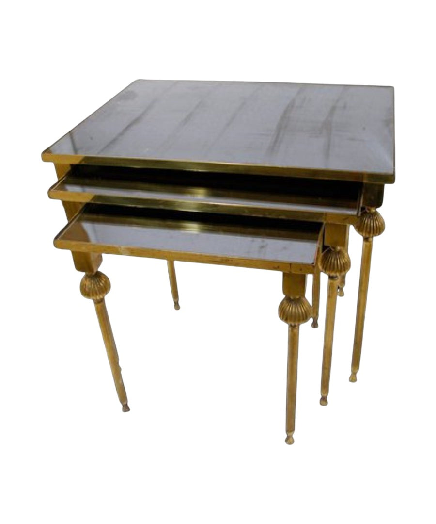 Set_of_3_Brass_and_Mirrored_Nesting_Tables,_Mid_Century_Modern,_1950s,_France