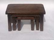 Set_of_3_Brutalist_Oak_Nesting_Tables,_Mid_Century_Modern,_1970s,_Netherlands