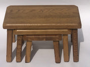 Set_of_3_Brutalist_Oak_Nesting_Tables,_Mid_Century_Modern,_1970s,_Netherlands