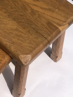 Set_of_3_Brutalist_Oak_Nesting_Tables,_Mid_Century_Modern,_1970s,_Netherlands