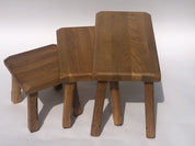 Set_of_3_Brutalist_Oak_Nesting_Tables,_Mid_Century_Modern,_1970s,_Netherlands