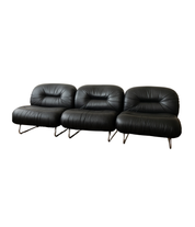 Set_of_3_Italian_Modernist_Lounge_Chairs_in_Black_Leather_and_Chrome,_1980s
