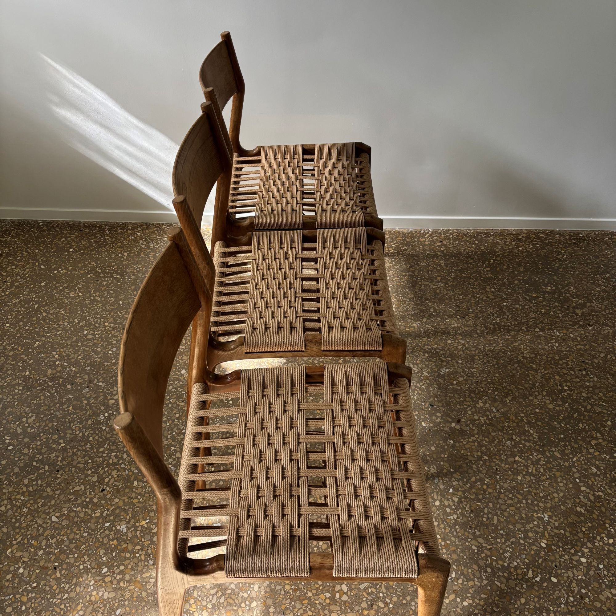 Set_of_Italian_“Havana”_Dining_Chairs_by_Consorzio_Sedie_Friuli,_Walnut_and_Papercord,_1950s