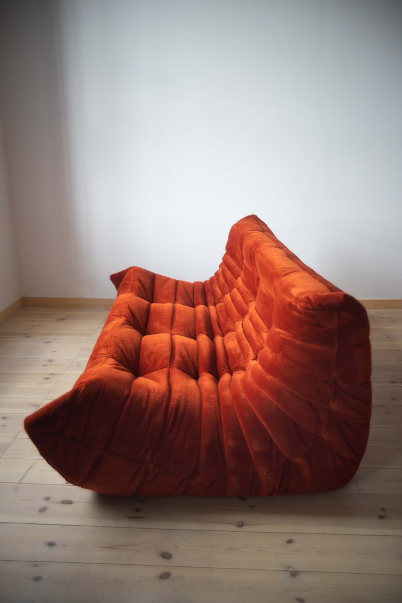Set_of_3_Togo_Living_Room_Sofas_in_Amber_Corduroy_by_Michel_Ducaroy_for_Ligne_Roset,_1983