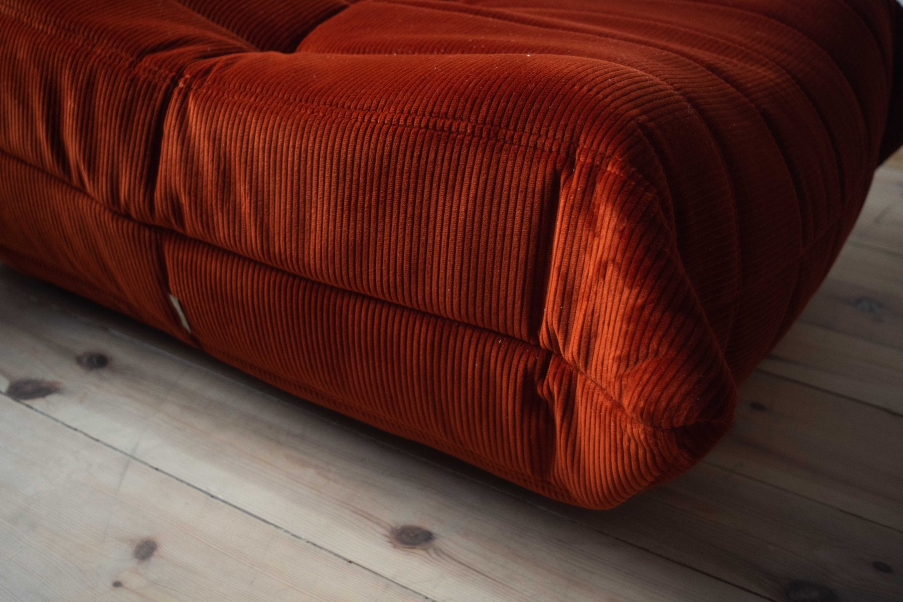 Set_of_3_Togo_Living_Room_Sofas_in_Amber_Corduroy_by_Michel_Ducaroy_for_Ligne_Roset,_1983