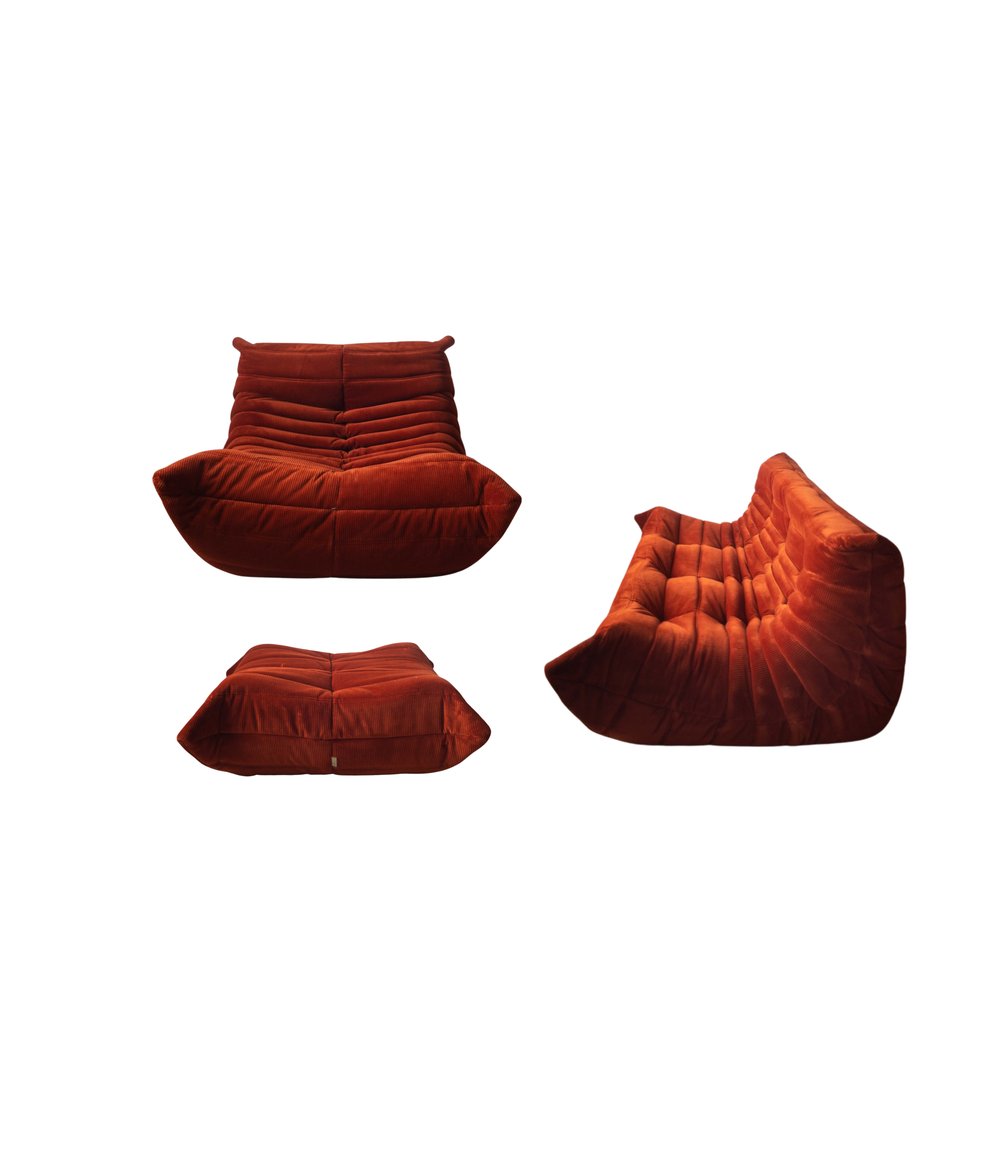 Set_of_3_Togo_Living_Room_Sofas_in_Amber_Corduroy_by_Michel_Ducaroy_for_Ligne_Roset,_1983