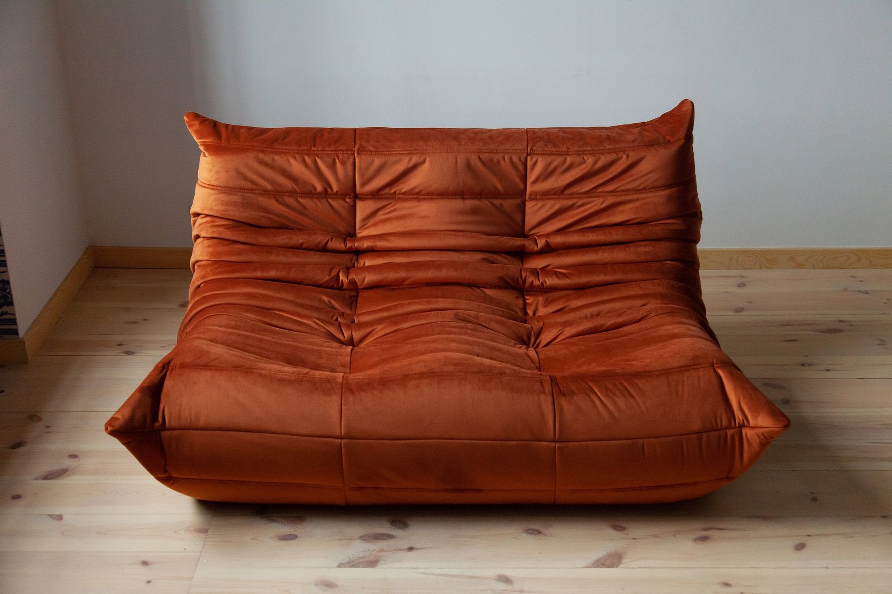 Set_of_3_Togo_Living_Room_Sofas_in_Amber_Fabric_by_Michel_Ducaroy_for_Ligne_Roset,_1979