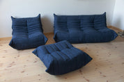 Set_of_3_Togo_Living_Room_Sofas_in_Blue_Microfiber_by_Michel_Ducaroy_for_Ligne_Roset,_1982