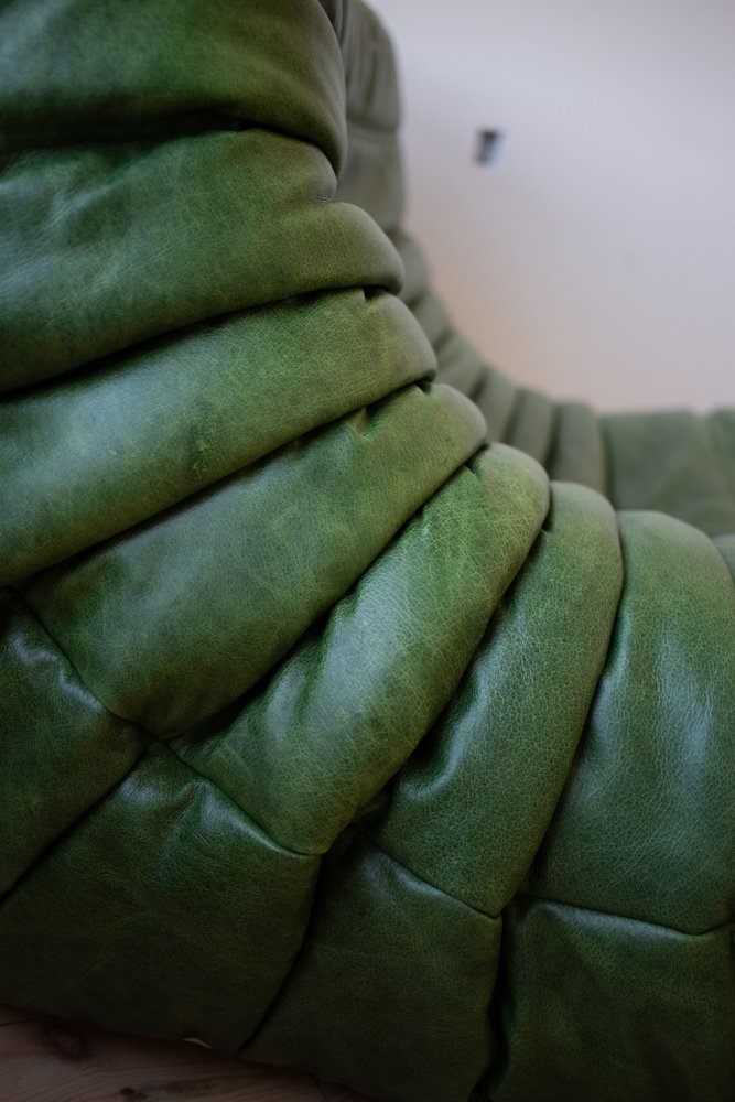 Set_of_3_Togo_Living_Room_Sofas_in_Dubai_Green_Leather_by_Michel_Ducaroy_for_Ligne_Roset,_1983