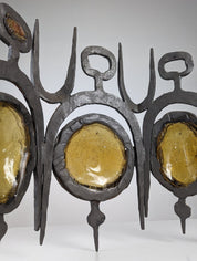Set_of_3_Wall_sculpture_appliques_in_wrought_iron_and_blown_glass