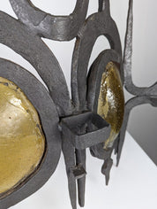 Set_of_3_Wall_sculpture_appliques_in_wrought_iron_and_blown_glass