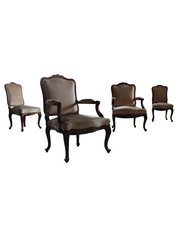 Set_of_4_Antique_Danish_Rococo_Revival_Lounge_Chairs_with_Carved_Wooden_Frames_and_Velvet_Upholstery,_19th_Century