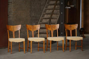 Set_of_4_Art_Nouveau_Dining_Chairs_in_Burl_Wood_and_Velvet