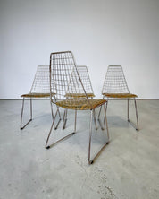 Set_of_4_Chrome_Wire_Dining_Chairs_in_the_Style_of_Harry_Bertoia_with_D'Alessio_Galliano_Leather,_Italy,_1970s
