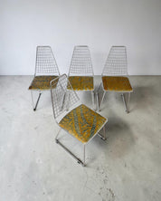 Set_of_4_Chrome_Wire_Dining_Chairs_in_the_Style_of_Harry_Bertoia_with_D'Alessio_Galliano_Leather,_Italy,_1970s