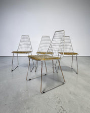 Set_of_4_Chrome_Wire_Dining_Chairs_in_the_Style_of_Harry_Bertoia_with_D'Alessio_Galliano_Leather,_Italy,_1970s