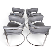Set_of_4_Armchairs_by_Vittorio_Introini_for_Mario_Sabot,_Chrome_and_Grey,_Italy,_1970s